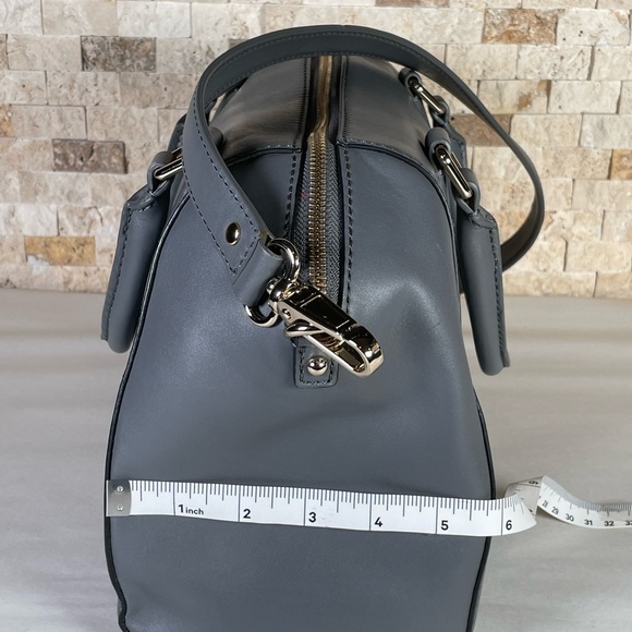 Kate Spade Catherine Pippa Street Pippa Satchel Gray Leather - Picture 5 of 13